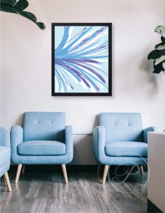 ABSTRACT BLUE ART LAYOUT