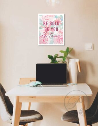 BE BOLD- BE YOU WALL ART LAYOUT