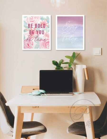 BE BOLD BE YOU ART LAYOUT