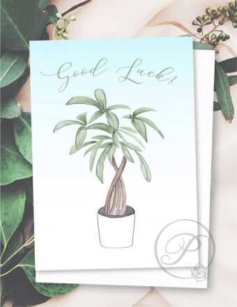 GOOD LUCK GREETING CARD LAYOUT