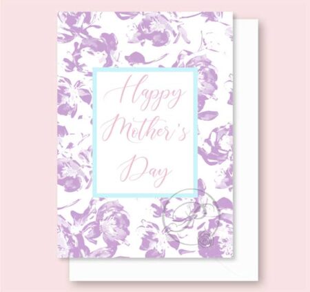 HOLIDAY FLORAL MOTHERS DAY GREETING CARD