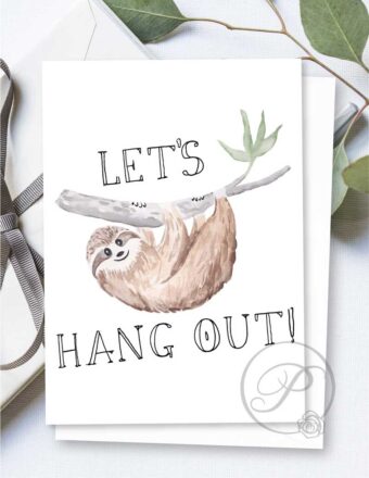 LETS HANG OUT GREETING CARD LAYOUT