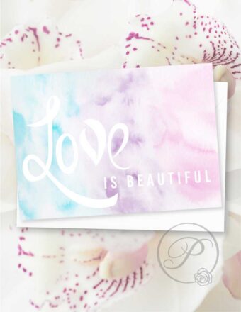 LOVE IS BEAUTIFUL GREETING CARD LAYOUT