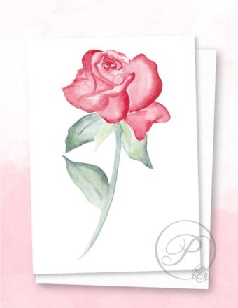 RED ROSE GREETING CARD LAYOUT