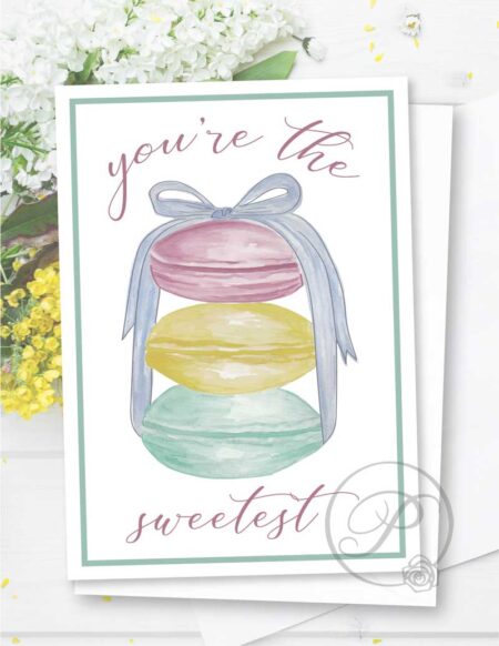 YOU ARE THE SWEETEST GREETING CARD LAYOUT